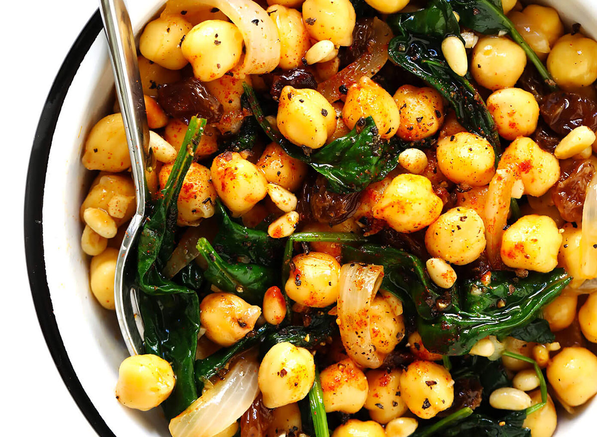catalan chickpeas and spinach