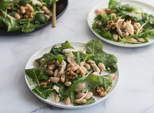 chicken kale and white bean salad