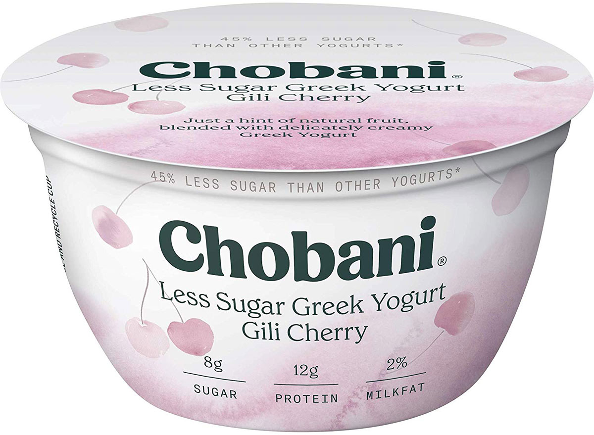 chobani less sugar