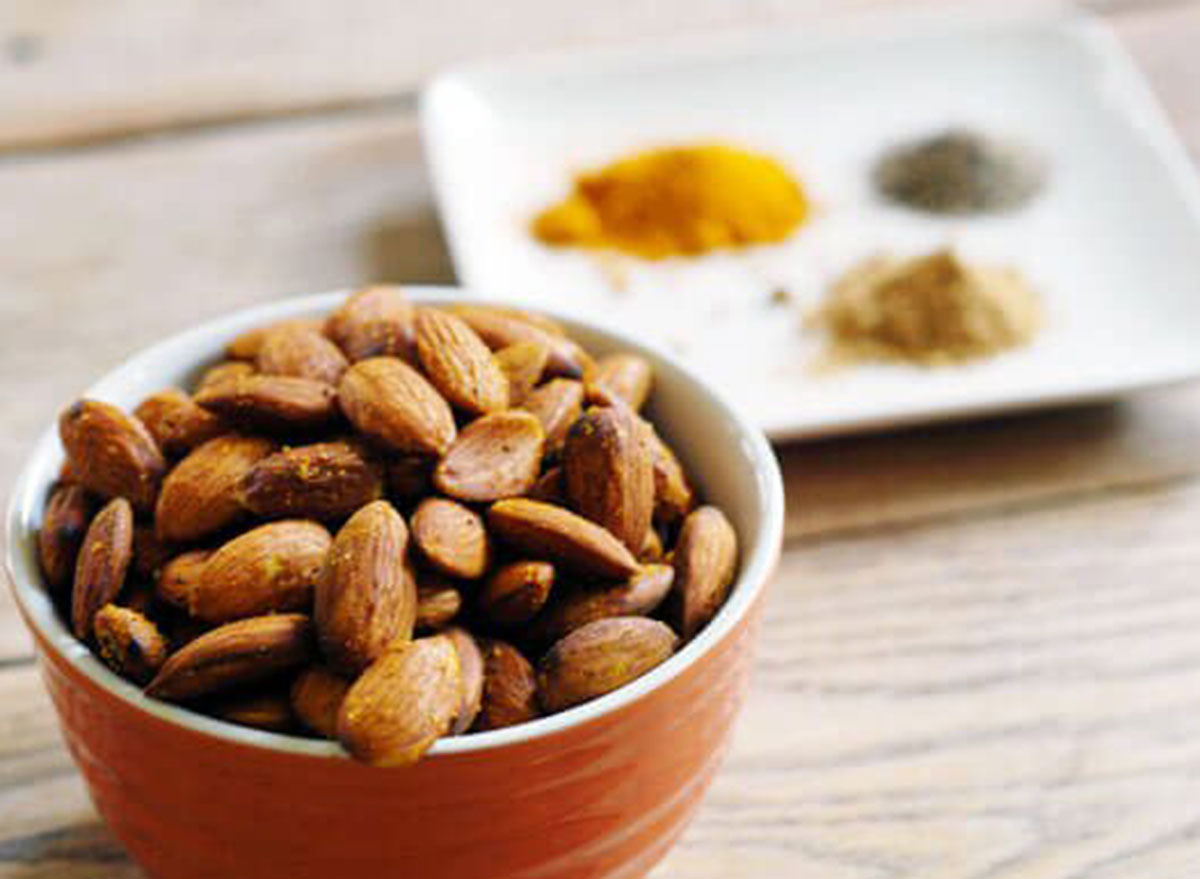 curried almonds