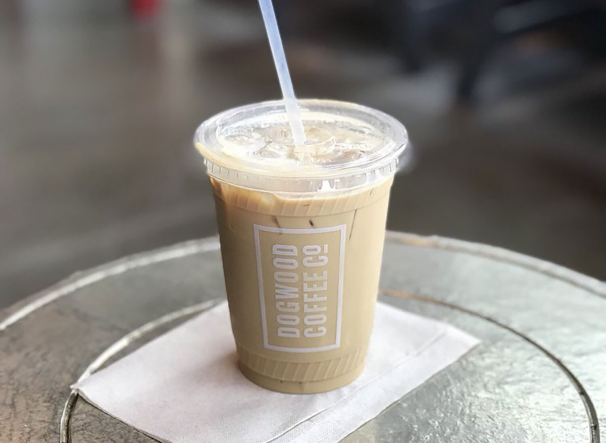 iced coffee from dogwood coffee co in minneapolis