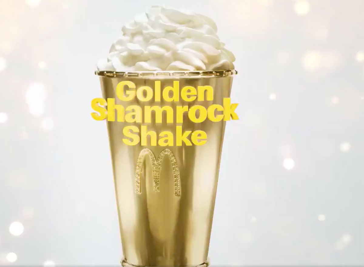 golden shamrock shake