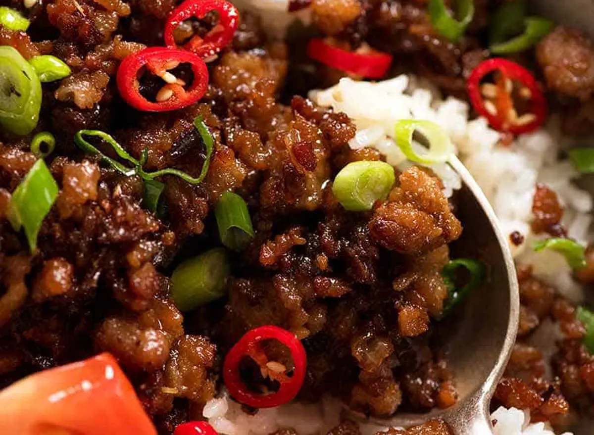 ground pork bowls