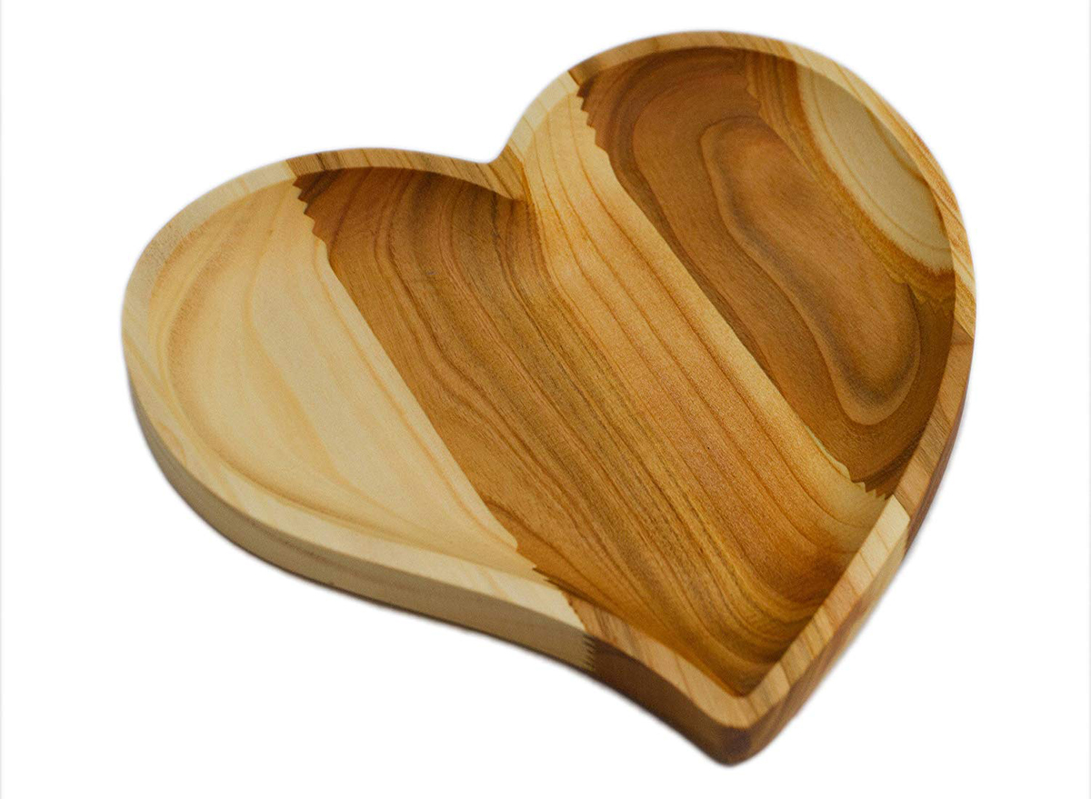 heart shaped plate