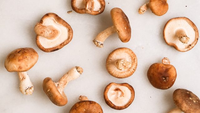loose mushrooms on a table