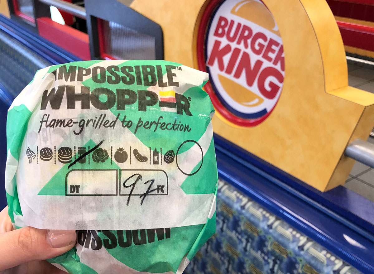 Impossible whopper wrapped