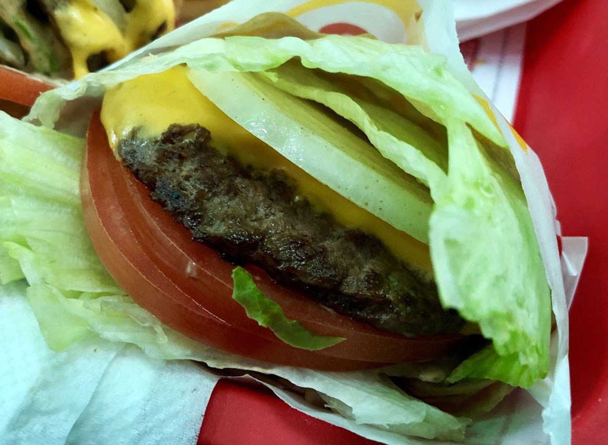 in and out protein style burger