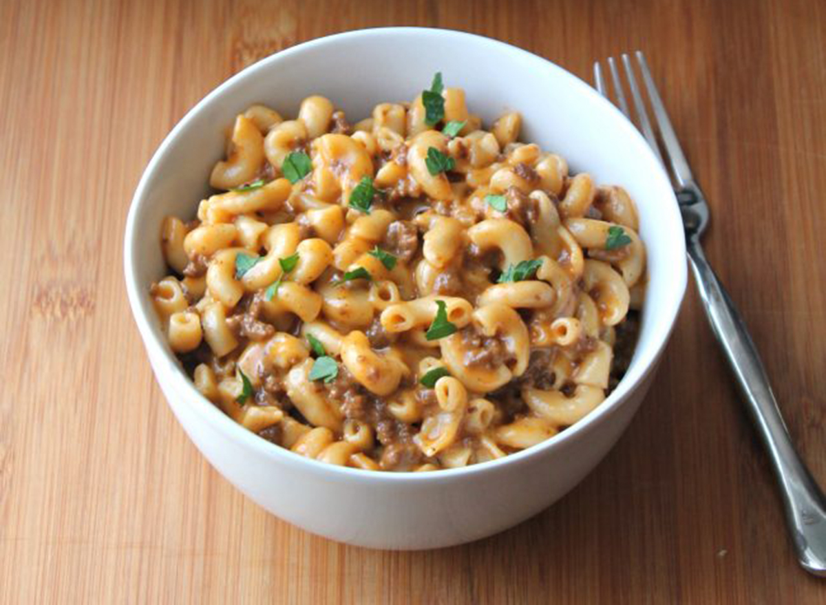 instant pot cheeseburger mac