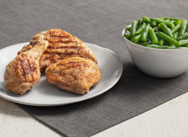 kfc grilled chicken with green beans