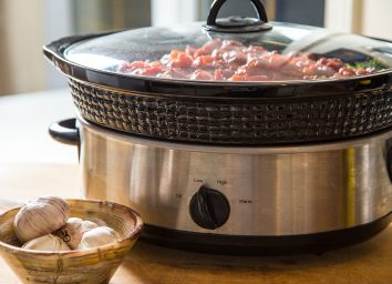 meat in slow cooker