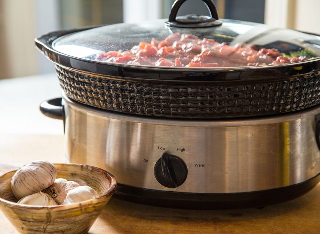 meat in slow cooker