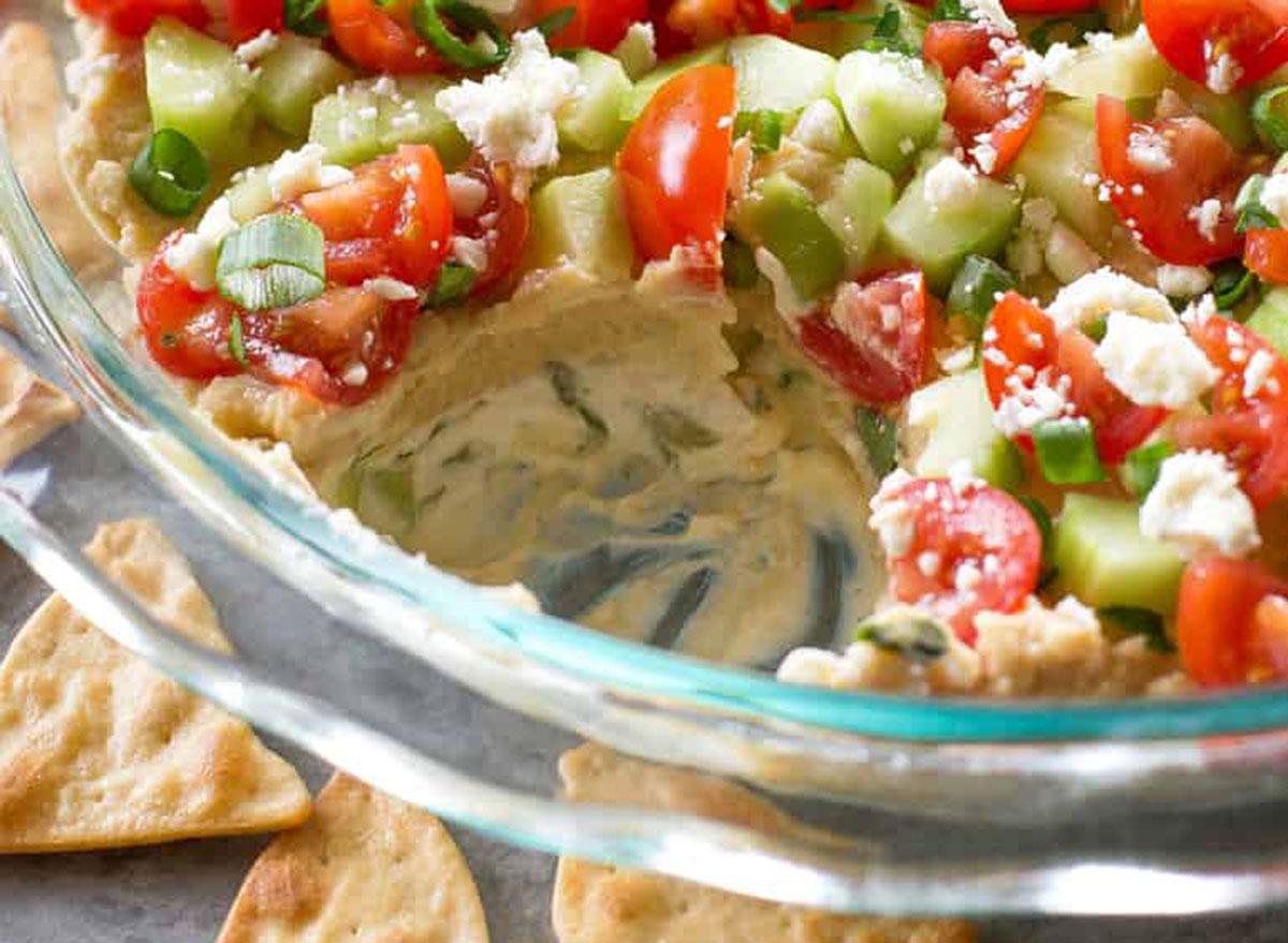 meditarranean seven layer dip