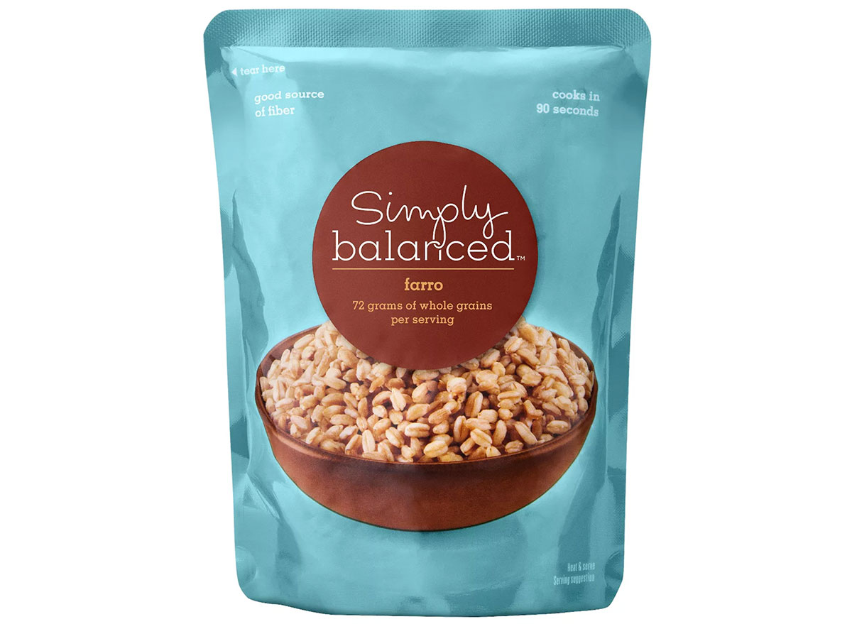 simply balanced microwaveable pouch farro