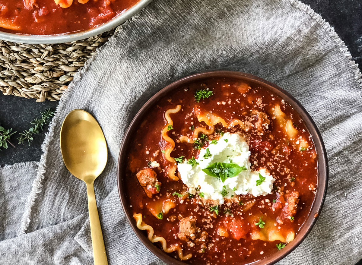 one pot turkey lasagna