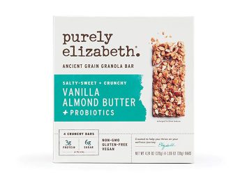box of purely elizabeth vanilla almond butter granola bars