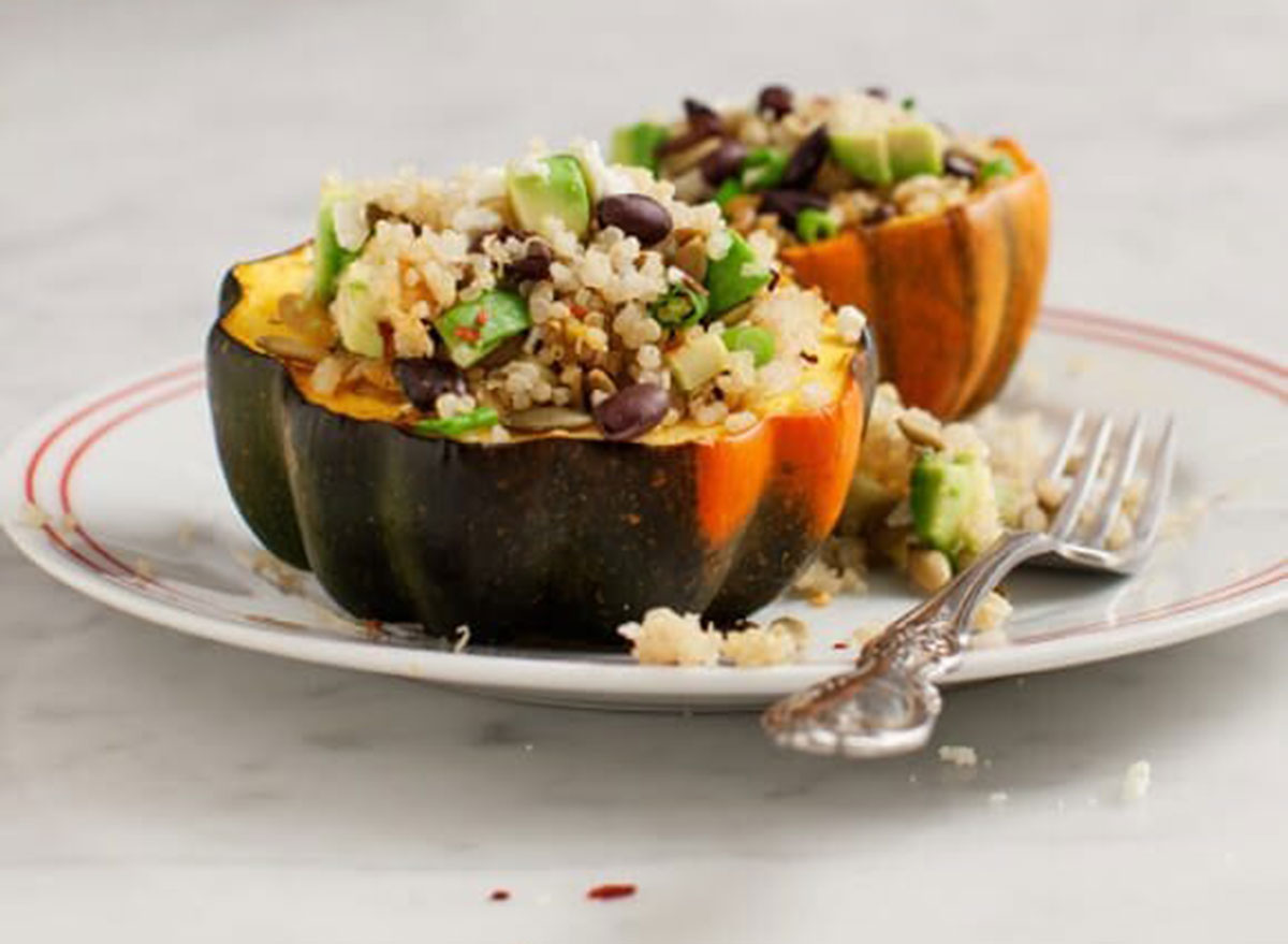 quinoa stuffed acorn squash