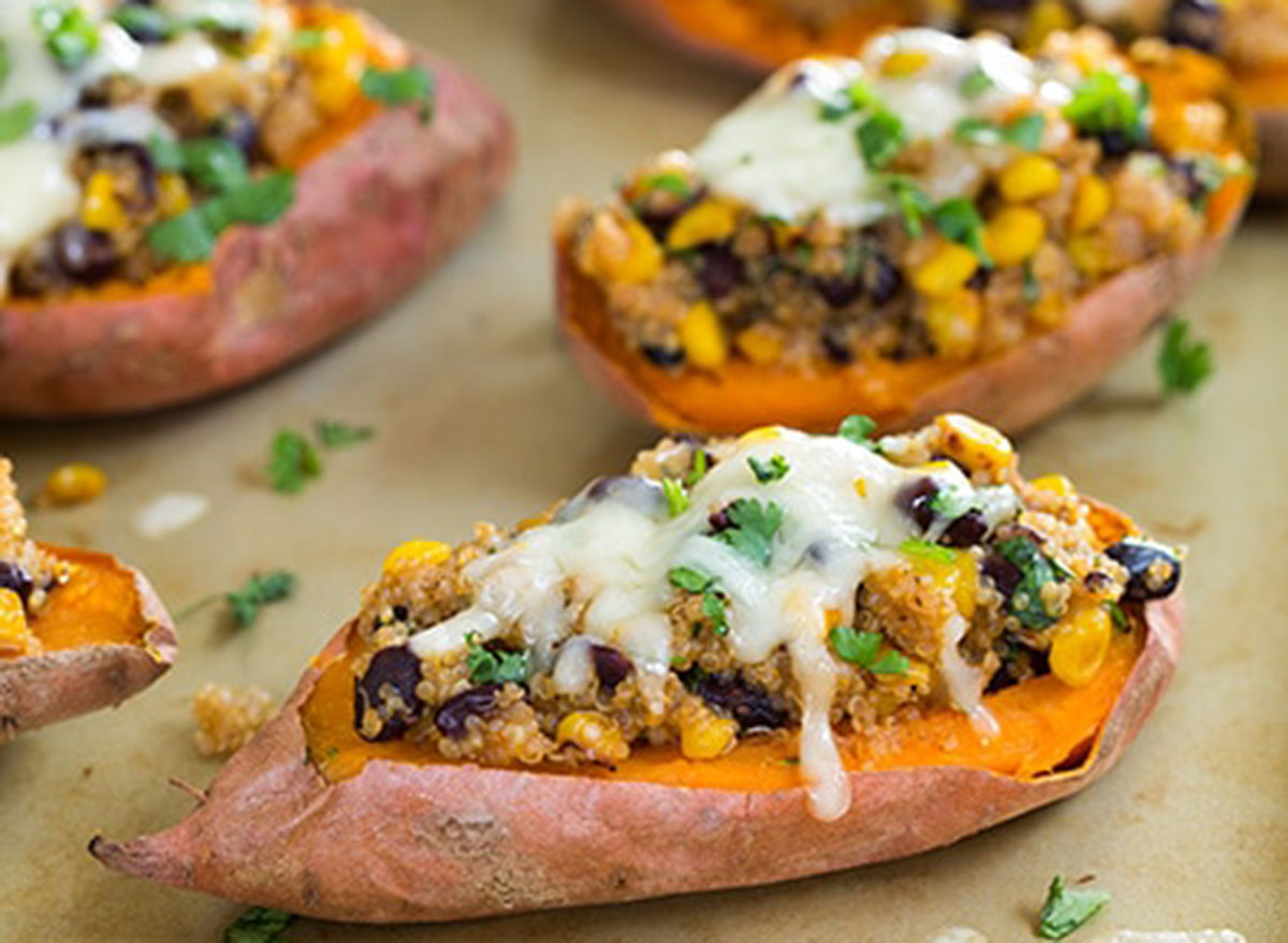 quinoa stuffed sweet potatoes