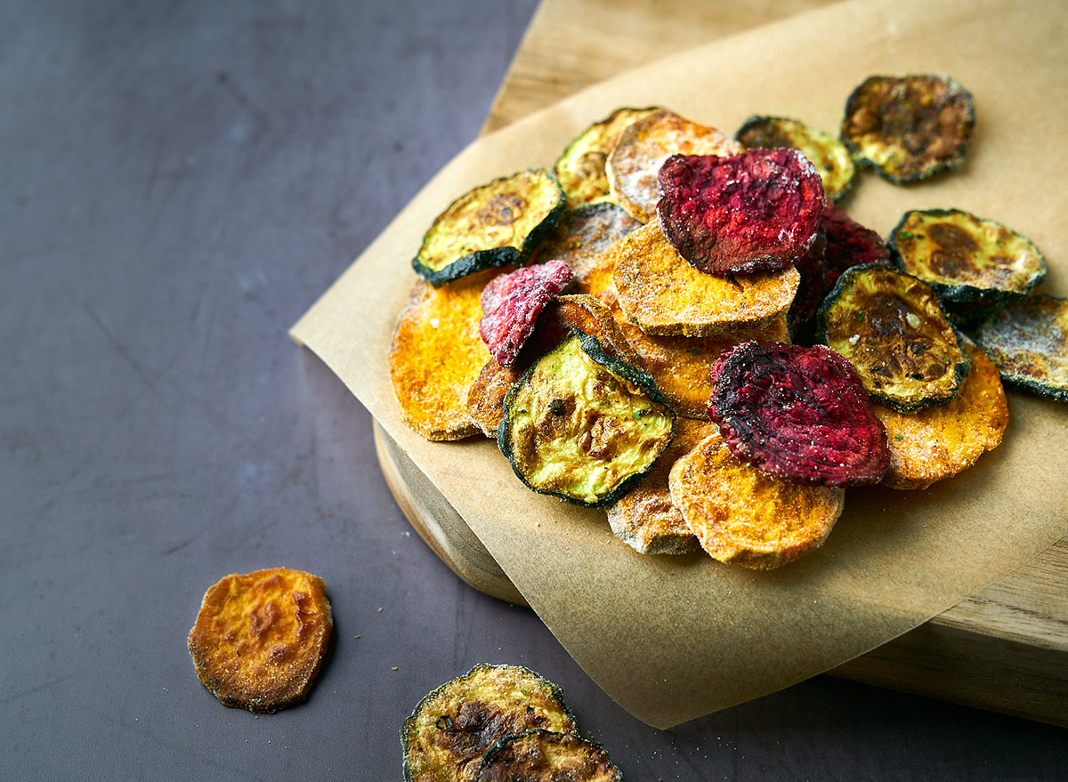 How to make thin vegie chips