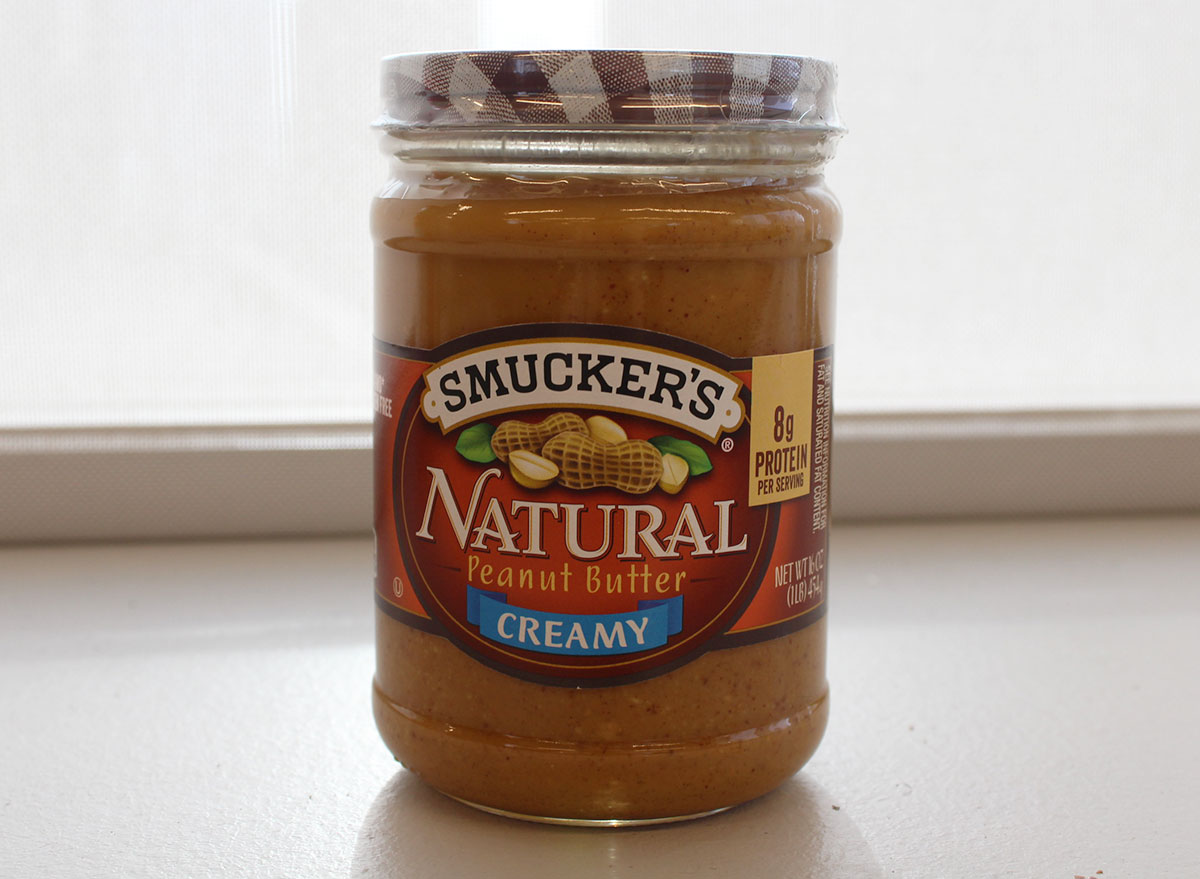 smuckers natural peanut butter jar