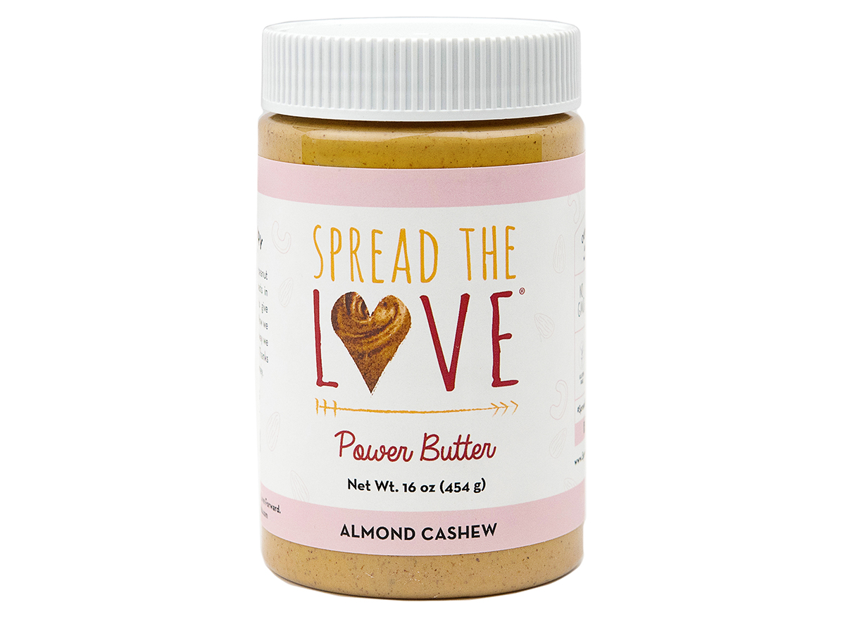 spread the love peanut butter jar