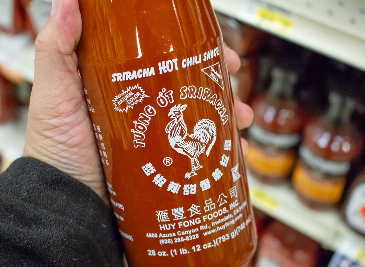 Sriracha bottle