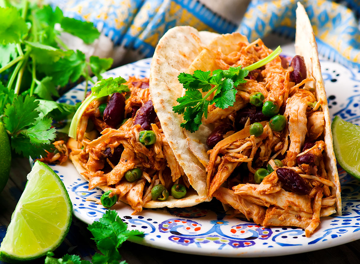 tex mex chicken tacos