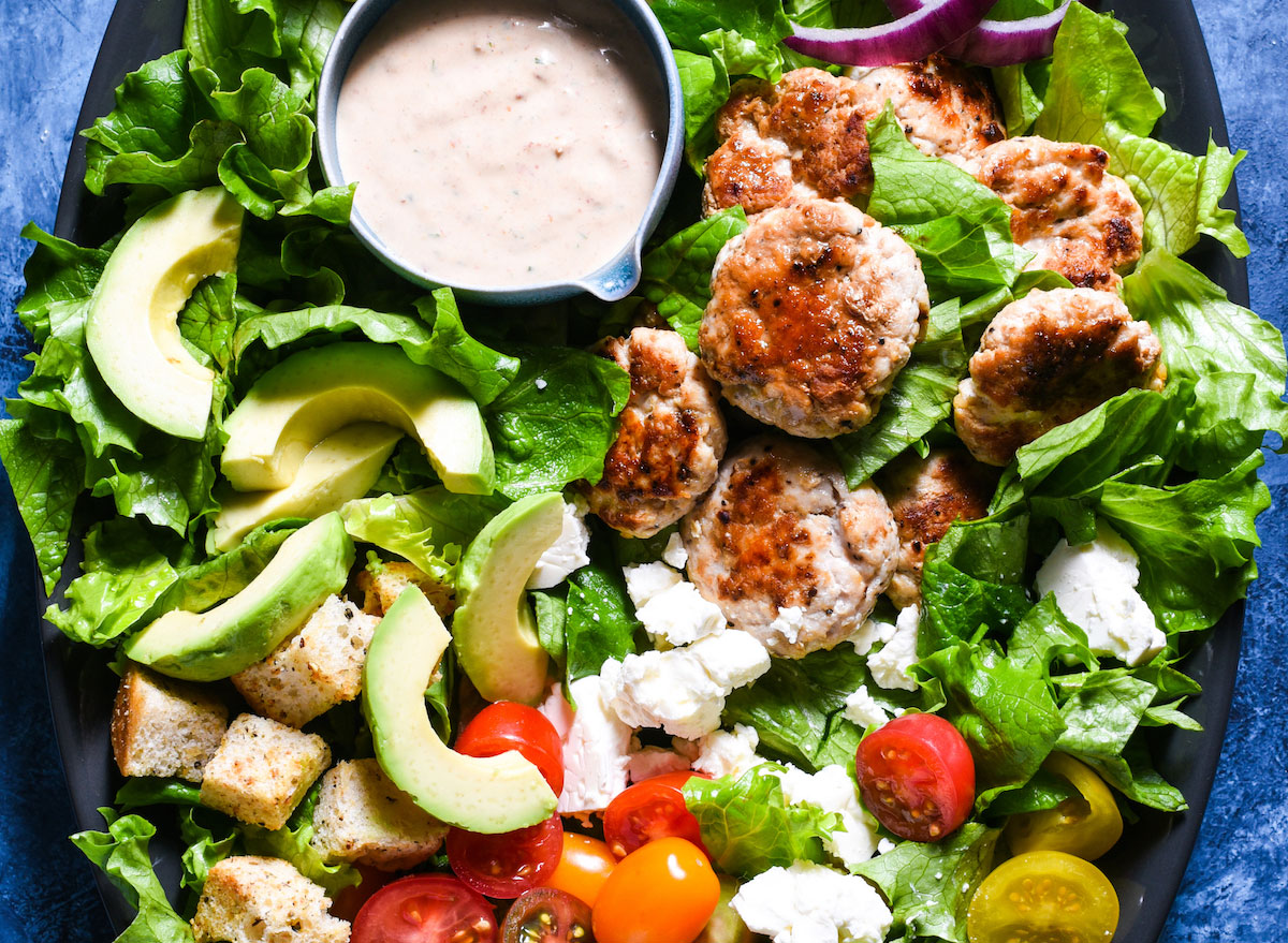 turkey burger salad