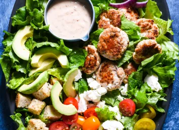 turkey burger salad