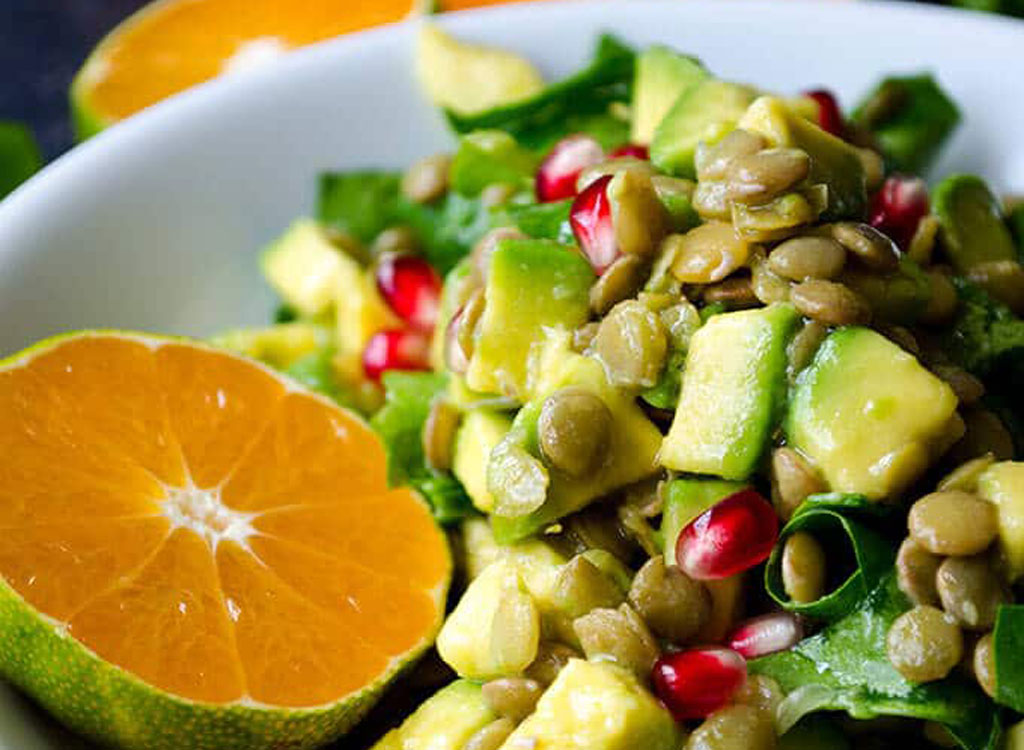 Avocado Lentil Salad