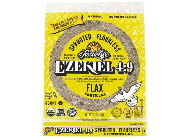 Food for Life Ezekiel 4:9 Sprouted Grain Flax Tortillas