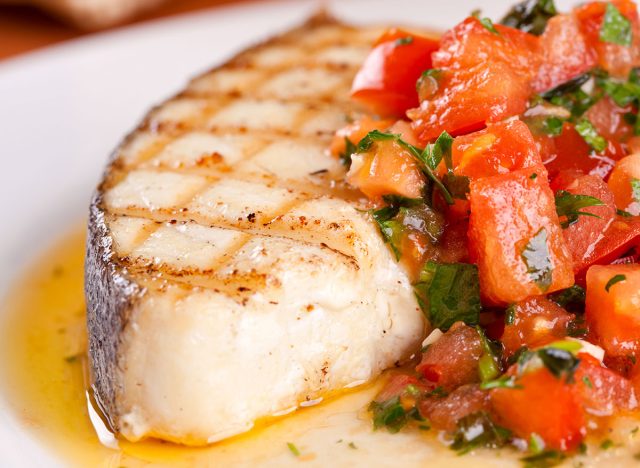 baked halibut with fresh tomatoes