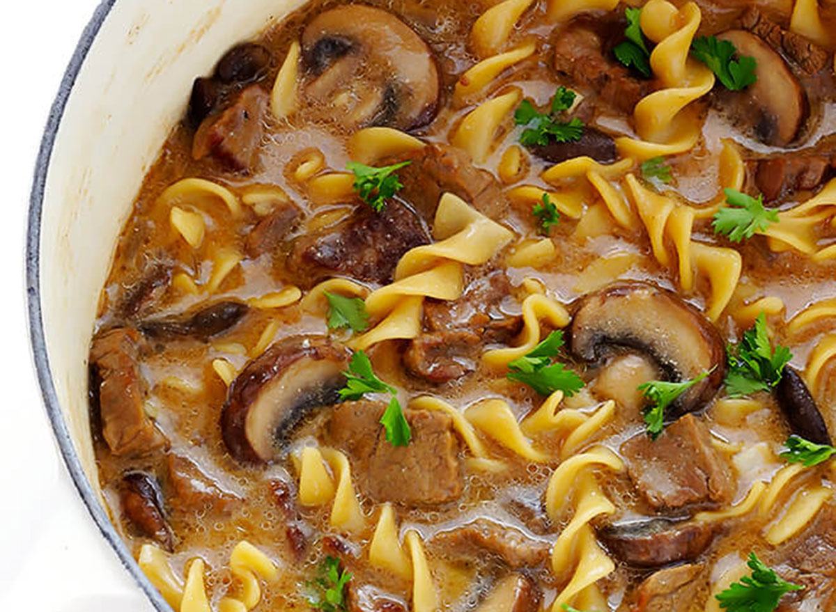 beef stroganoff soup