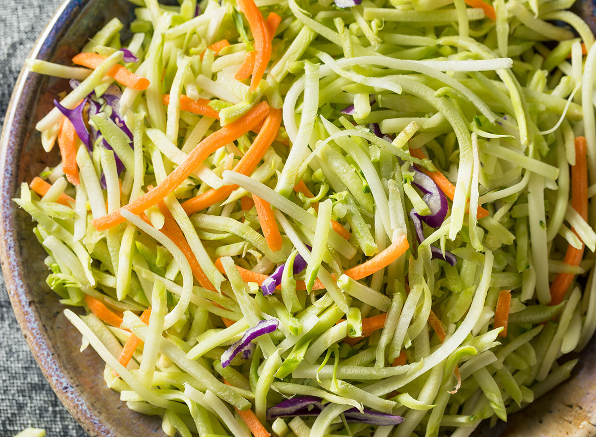 healthy meal prep broccoli slaw