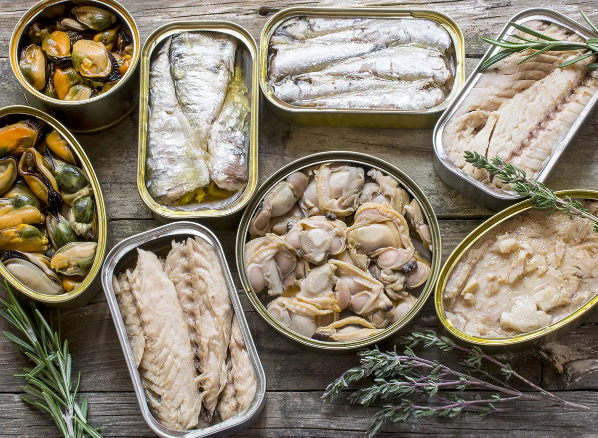 coronavirus shopping list canned fish