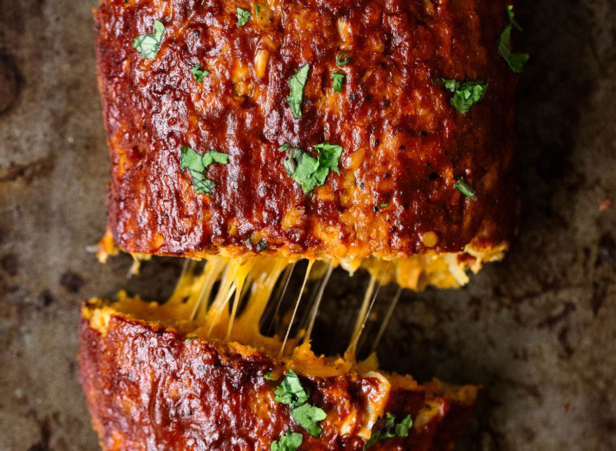 cheddar stuffed sweet potato turkey meatloaf