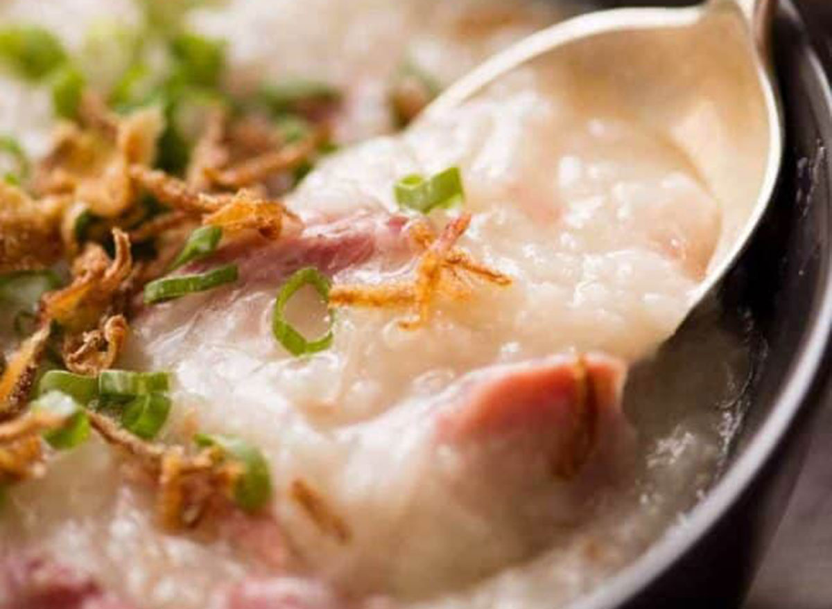 chinese ham bone rice soup
