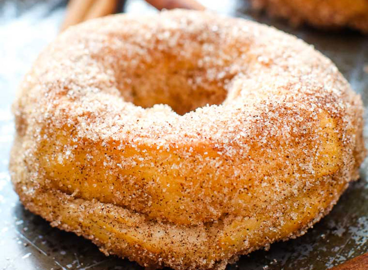 cinnamon sugar air fryer donuts