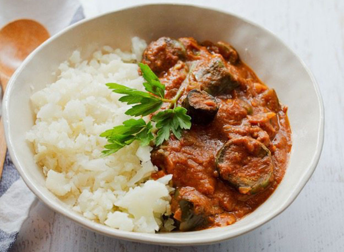 coconut curried eggplant