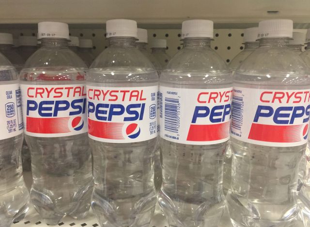crystal pepsi bottles