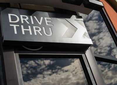 drive thru sign