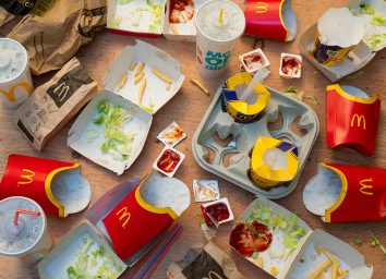 empty McDonalds containers