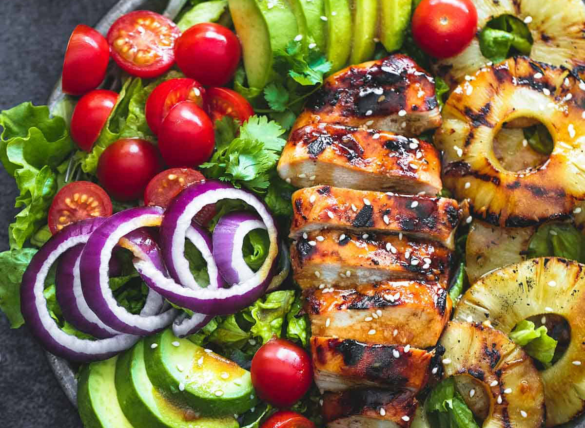 grilled teriyaki chicken salad