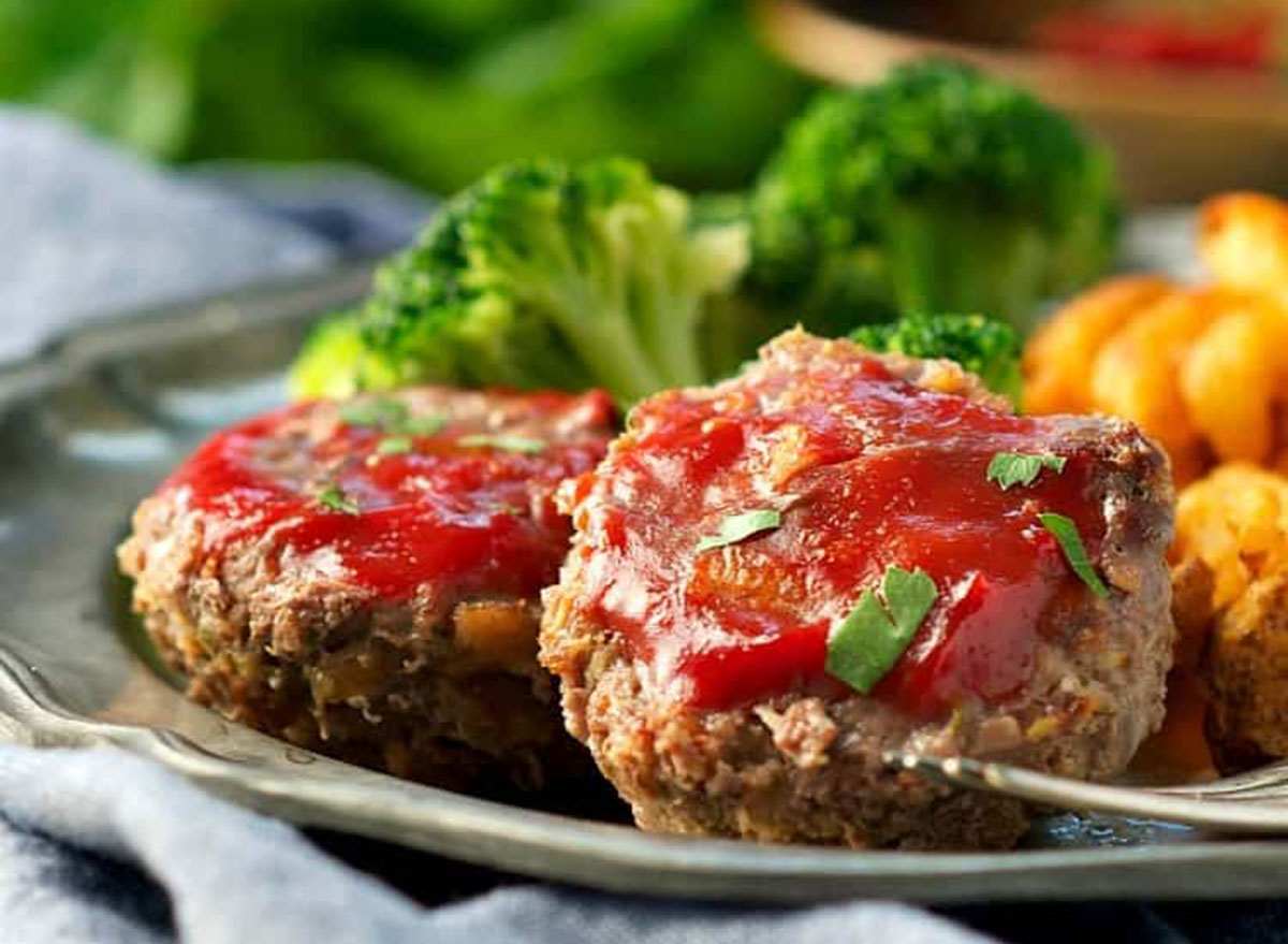 healthy mini meatloaf