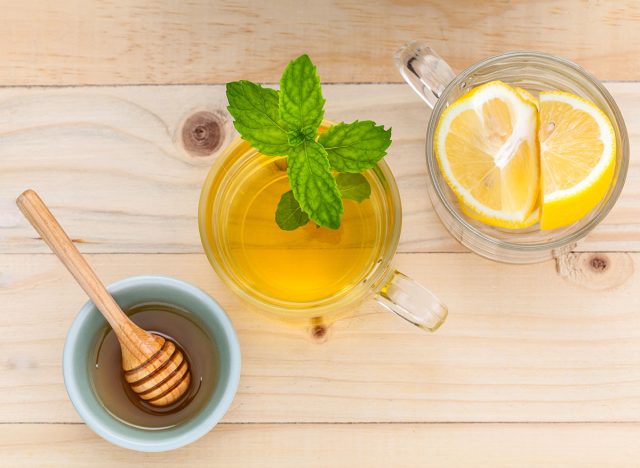 Honey citrus mint tea