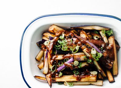 honey garlic eggplant