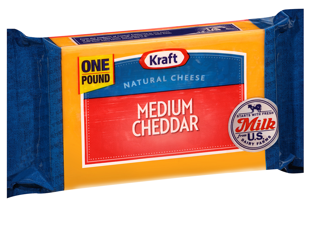 Kraft medium cheddar