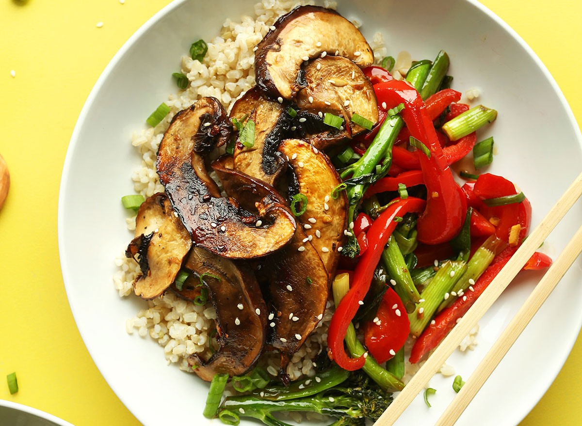 mushroom stir-fry