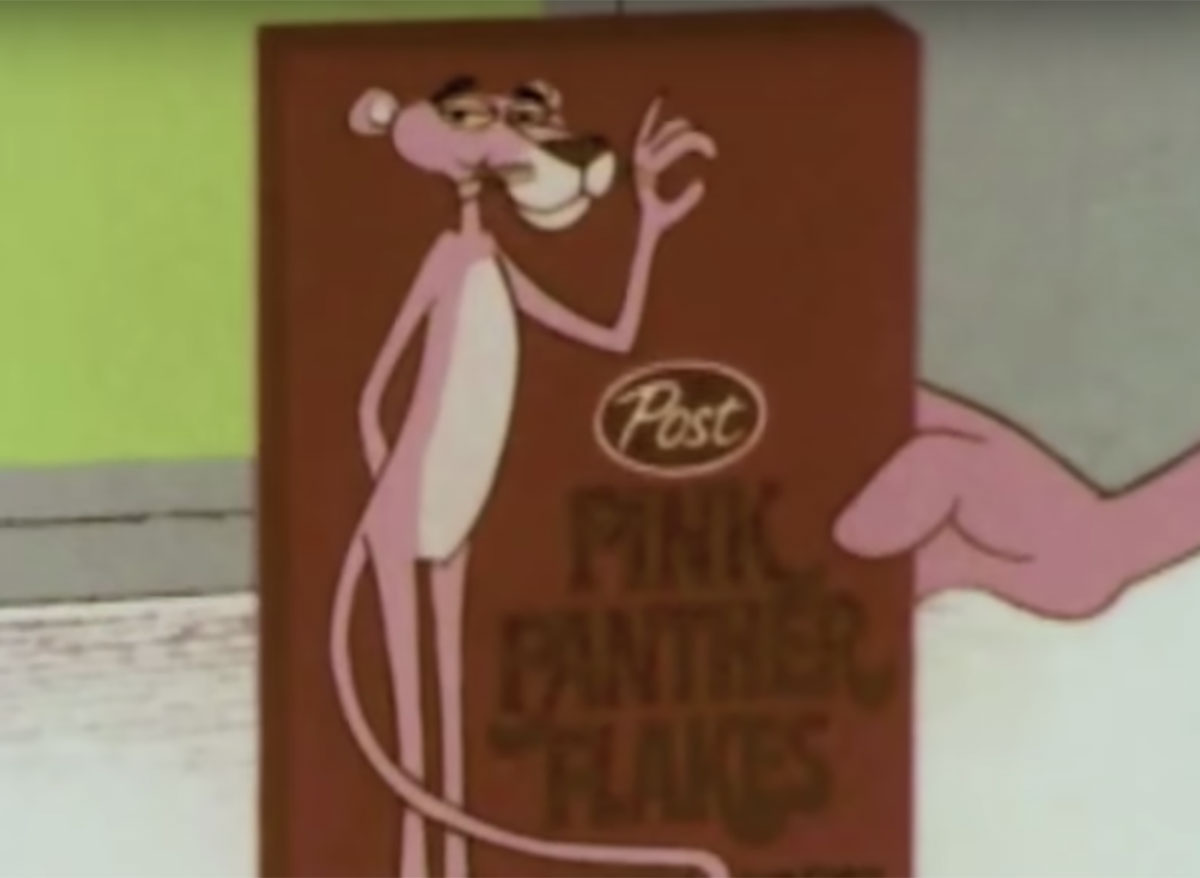 pink panther cereal cartoon