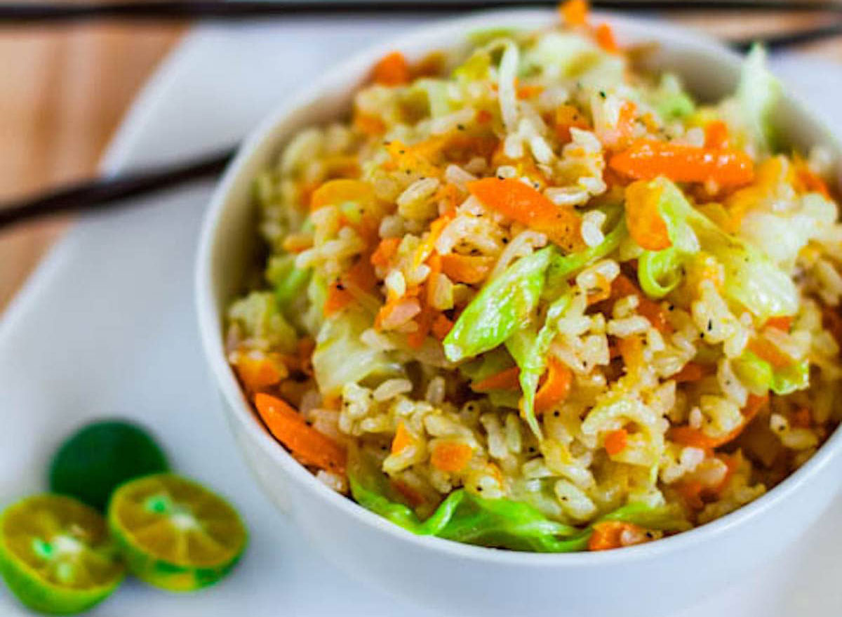 skinny garlic fried rice