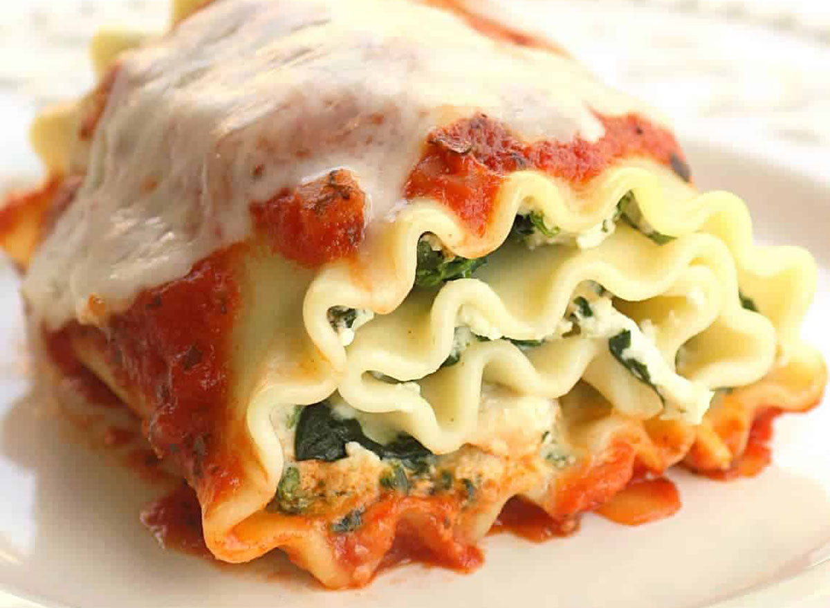 spinach lasagna rolls